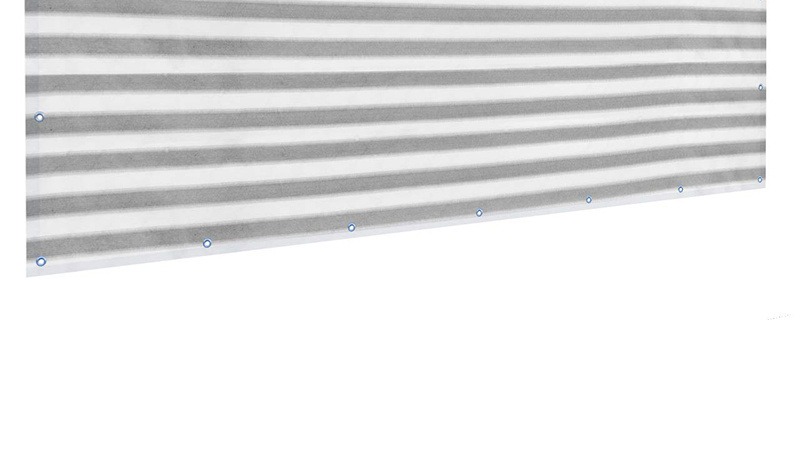 Grey striped shade net mesh shown with the zip ties supplied