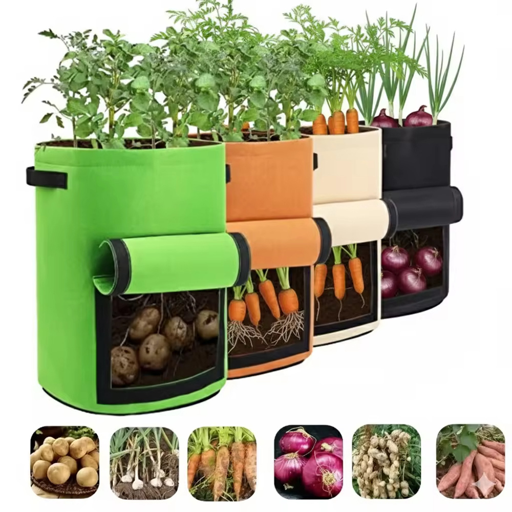 Heavy Duty Felt Grow Bag with Handles | 260-320gsm Potato Planter Bag