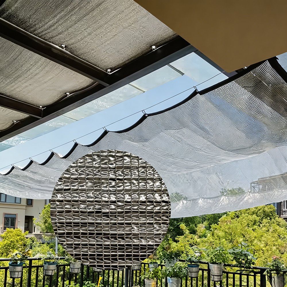 Greenhouse Shade Net with Light Scattering Aluminet Reflective Screen for Interior Shading