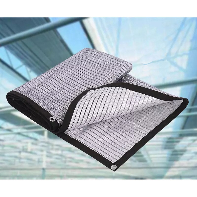 100 Percent Virgin HDPE Aluminized Shade Net Cover with Grommets