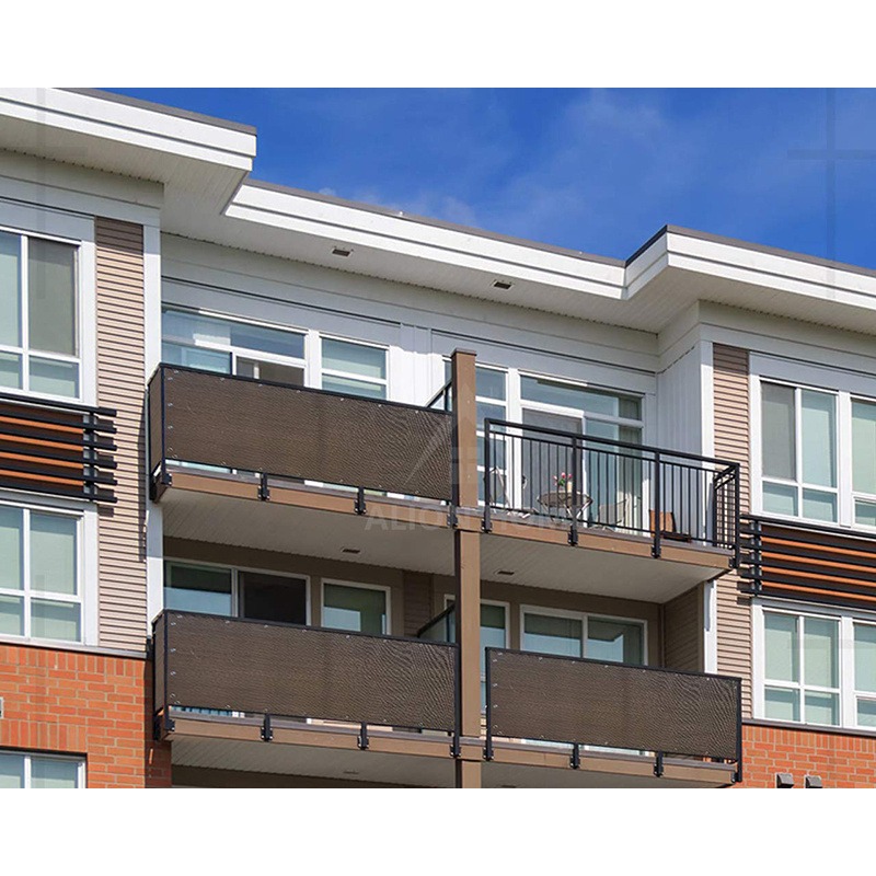 Knitted HDPE Balcony Shade Net with Privacy Screen Design for Tower Blocks