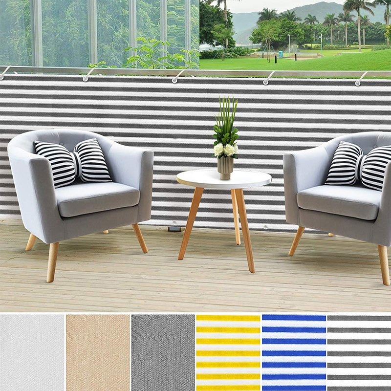 Balcony Privacy Net with 30 to 90 Percent Shade Rate for Sun Shade