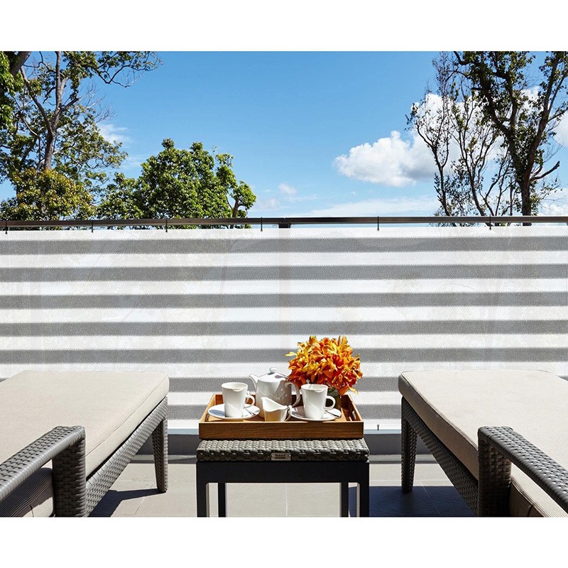 Knitted HDPE Windproof Shade Net for Balcony Privacy with Eyelets