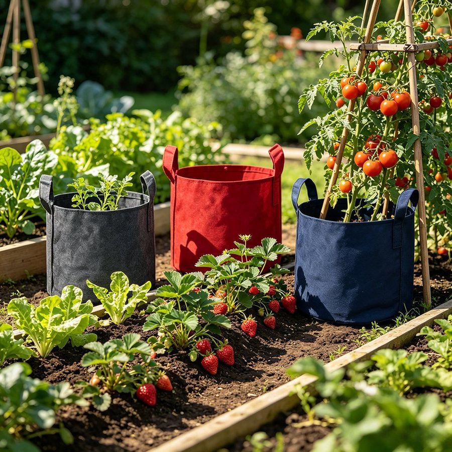 Non Woven Planting Bag UV Resistant Custom Capacity for Garden Nursery