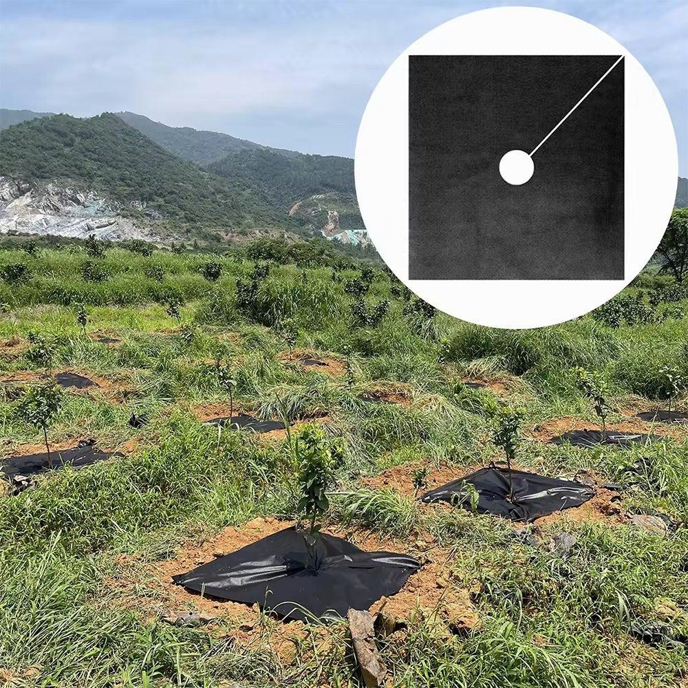 Black Geotextile Weed Control Mat Disc for Orchard and Garden Trees