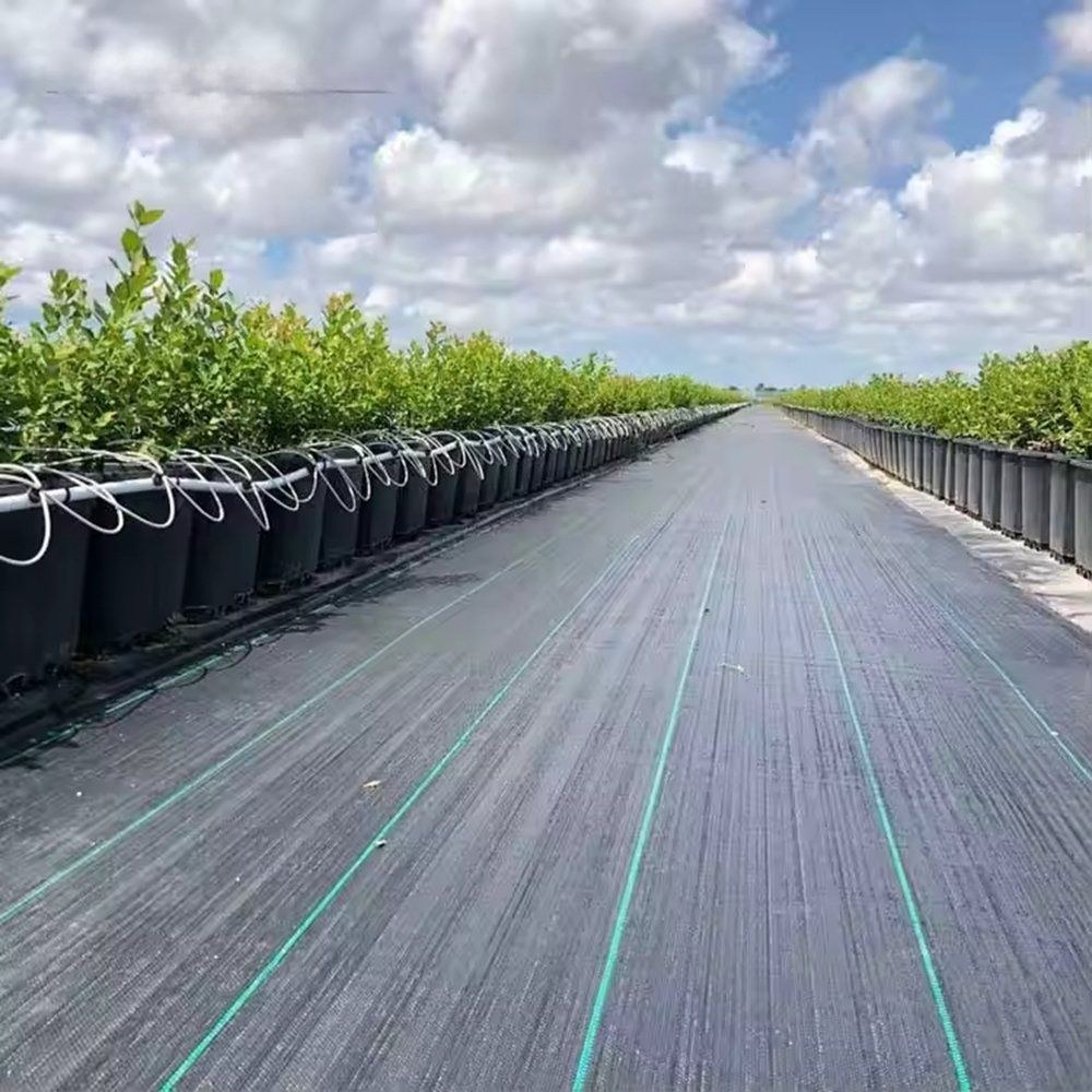 Agricultural Woven Weed Mat for Orchard Rows and Nursery Beds