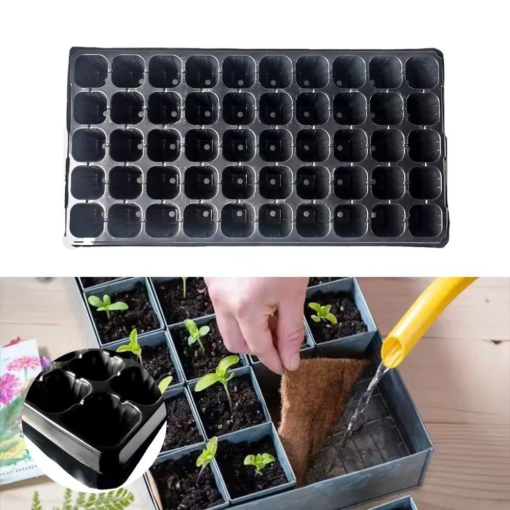 Plastic Nursery Pot Seedling Tray for Plants and Flower Seeding