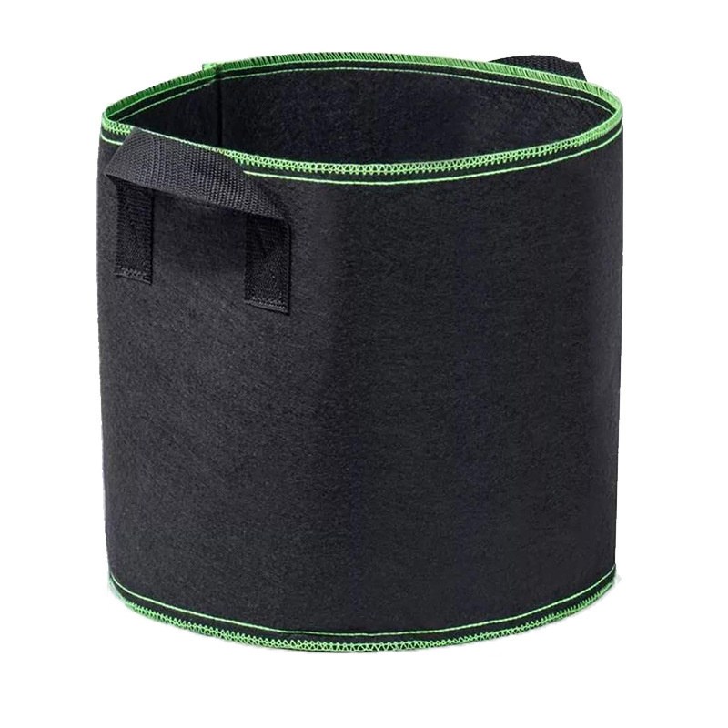 Biodegradable Black Fabric Grow Bag Range from 1 to 400 Gallon for Nursery Gardens