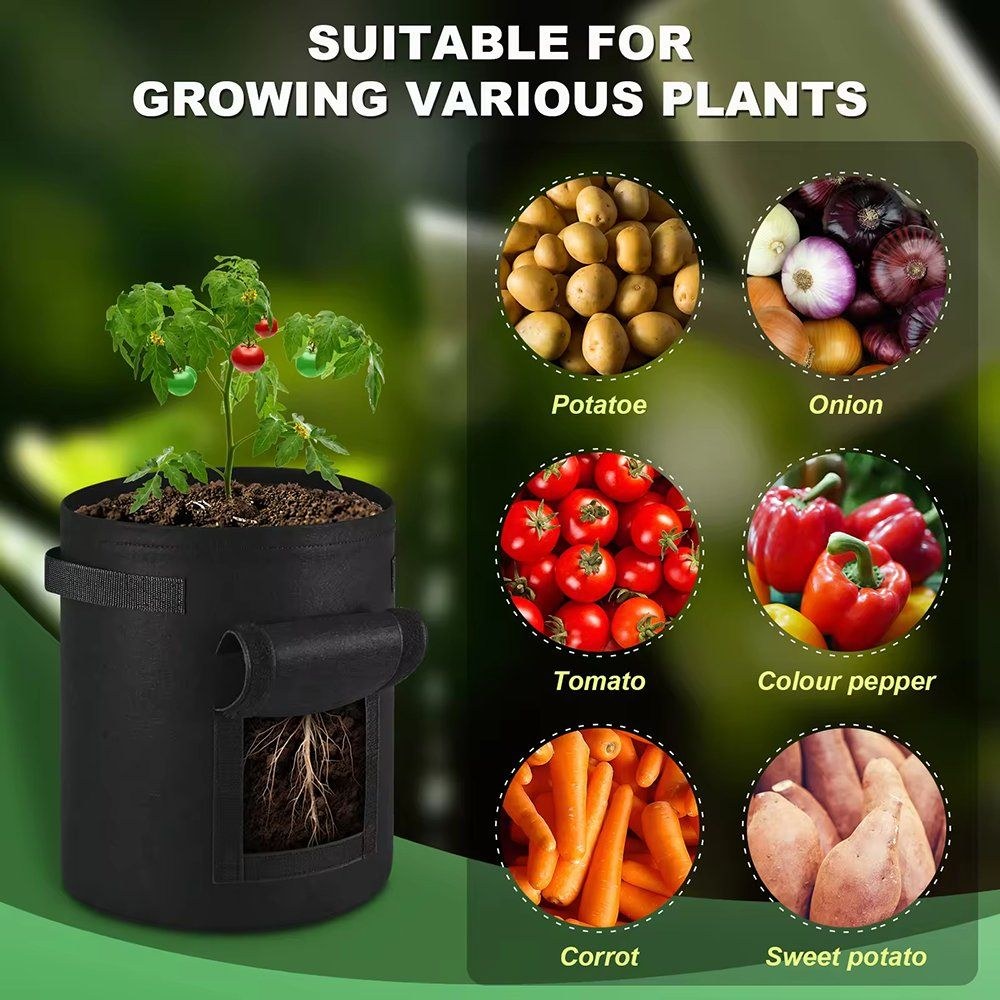 crop chart showing the vegetables and roots grown in this grow bag