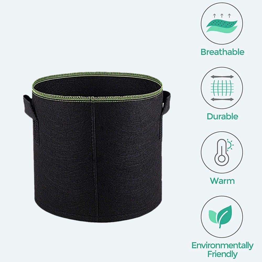 grow bag feature icons for breathable durable warm and eco friendly
