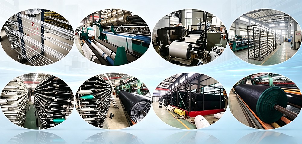 production workshop where nonwoven grow bags are made